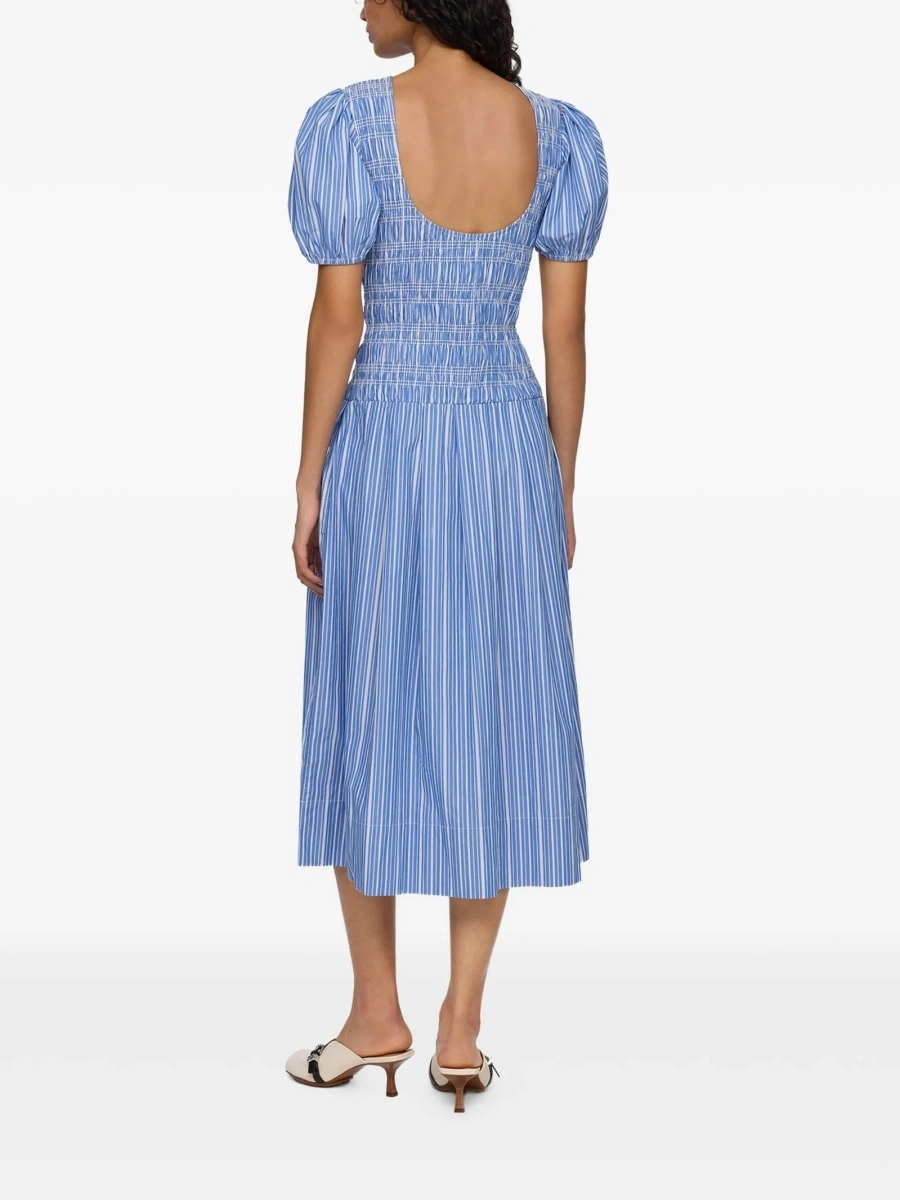 Rochie de zi Ganni albastra - Img 3