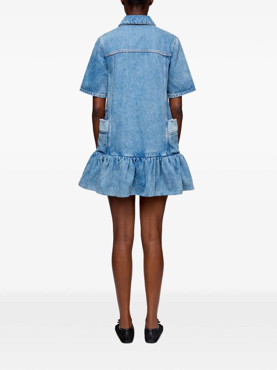 Rochie de zi Ganni albastra - Img 3