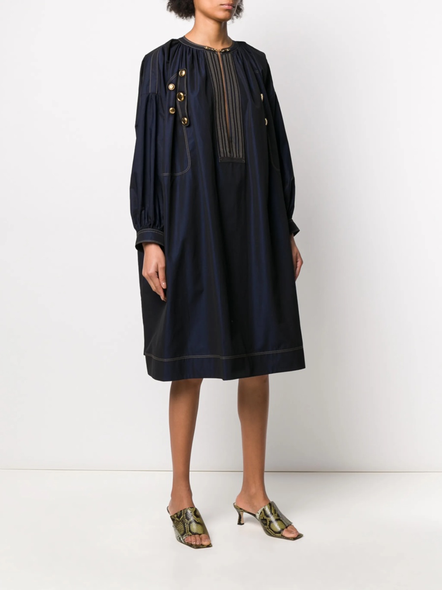 Rochie de zi Givenchy albastra - Img 3