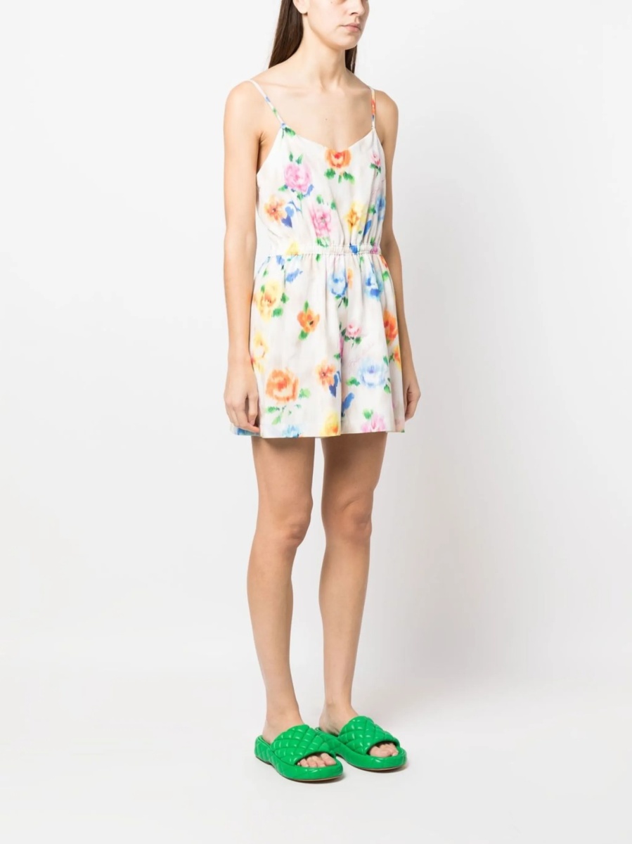 Rochie de zi LOVE Moschino alba din bumbac si matase - Img 3