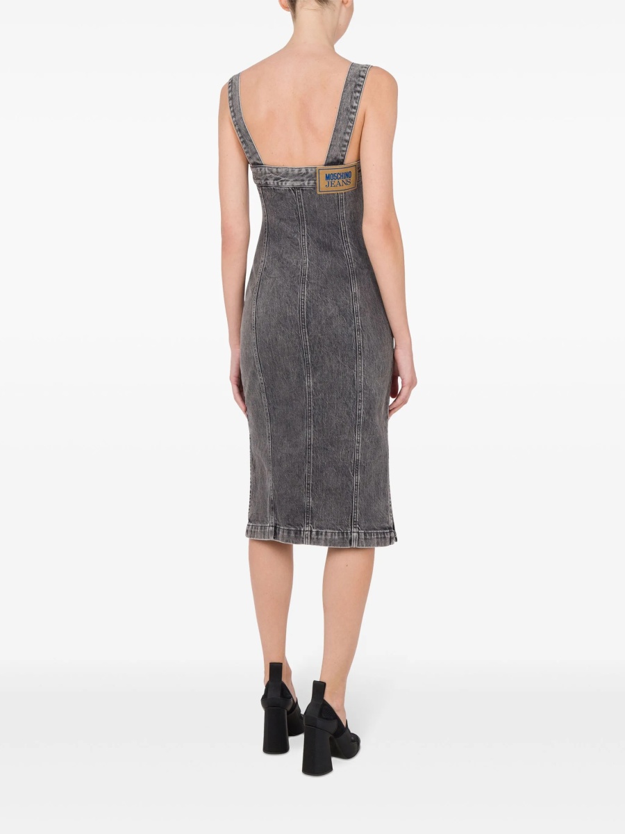 Rochie de zi MOSCHINO JEANS gri - Img 3