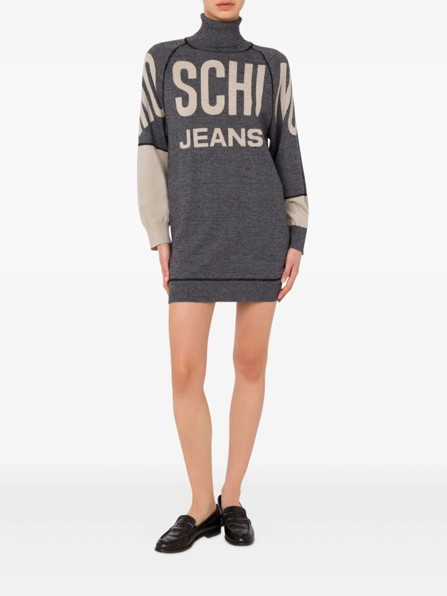 Rochie de zi MOSCHINO JEANS gri - Img 2