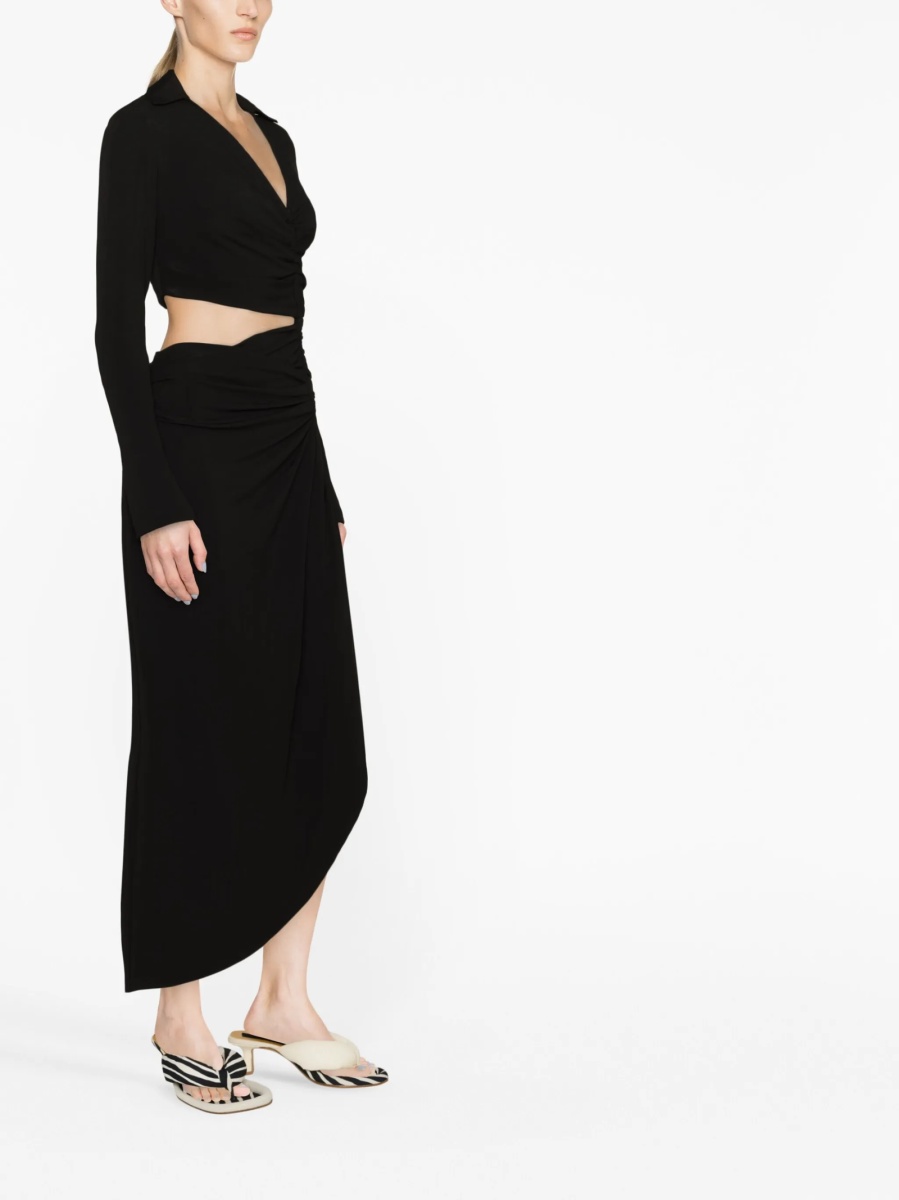 Rochie de zi Off-White neagra - Img 3