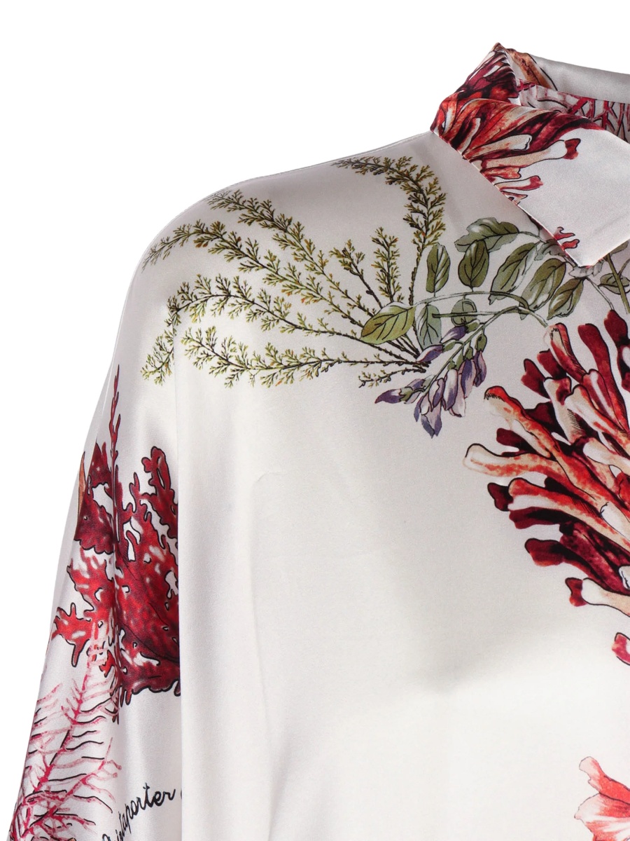 Rochie de zi Shirt A Porter alba - Img 3