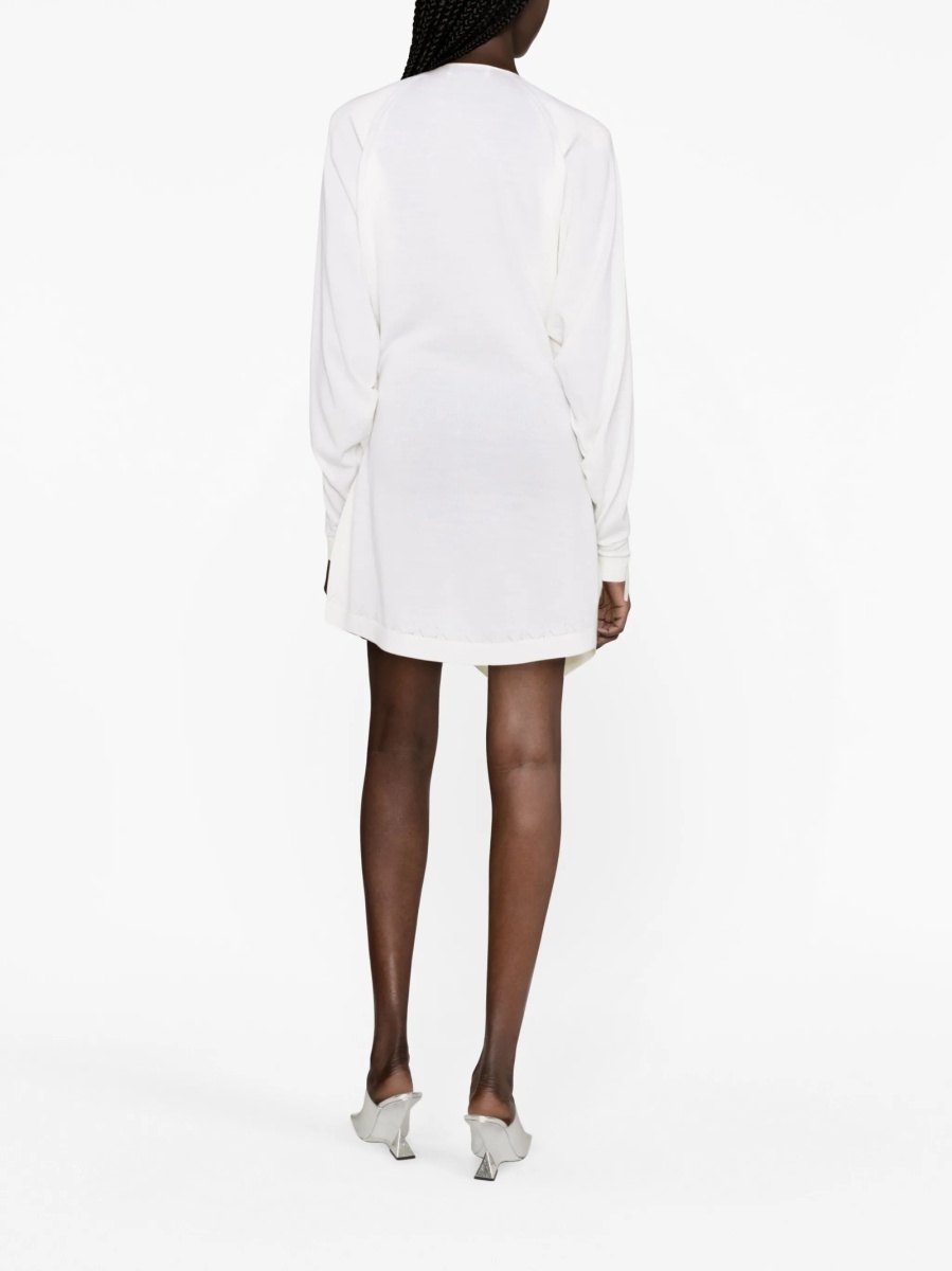 Rochie de zi THE ATTICO neutra din lana - Img 4