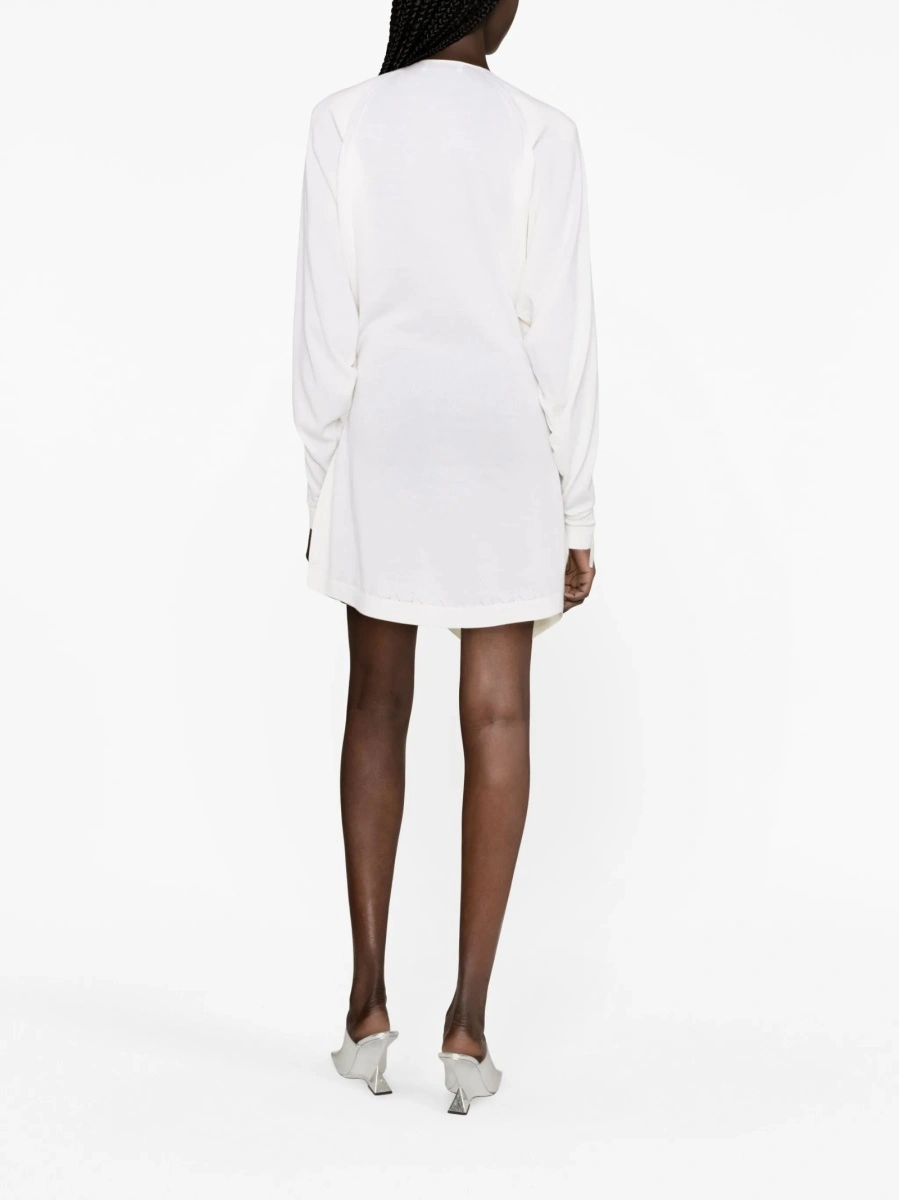 Rochie de zi THE ATTICO neutra din lana - Img 4