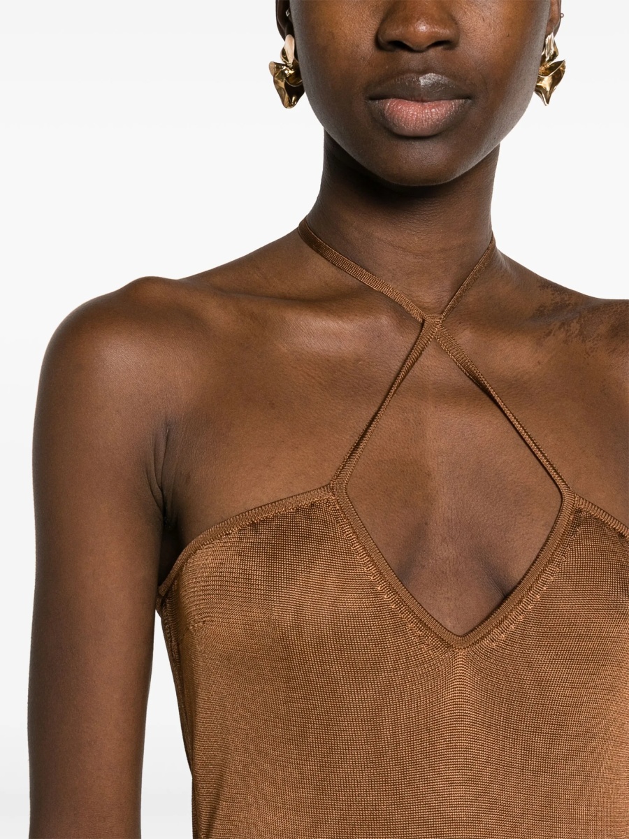 Rochie de zi Tom Ford maro - Img 5