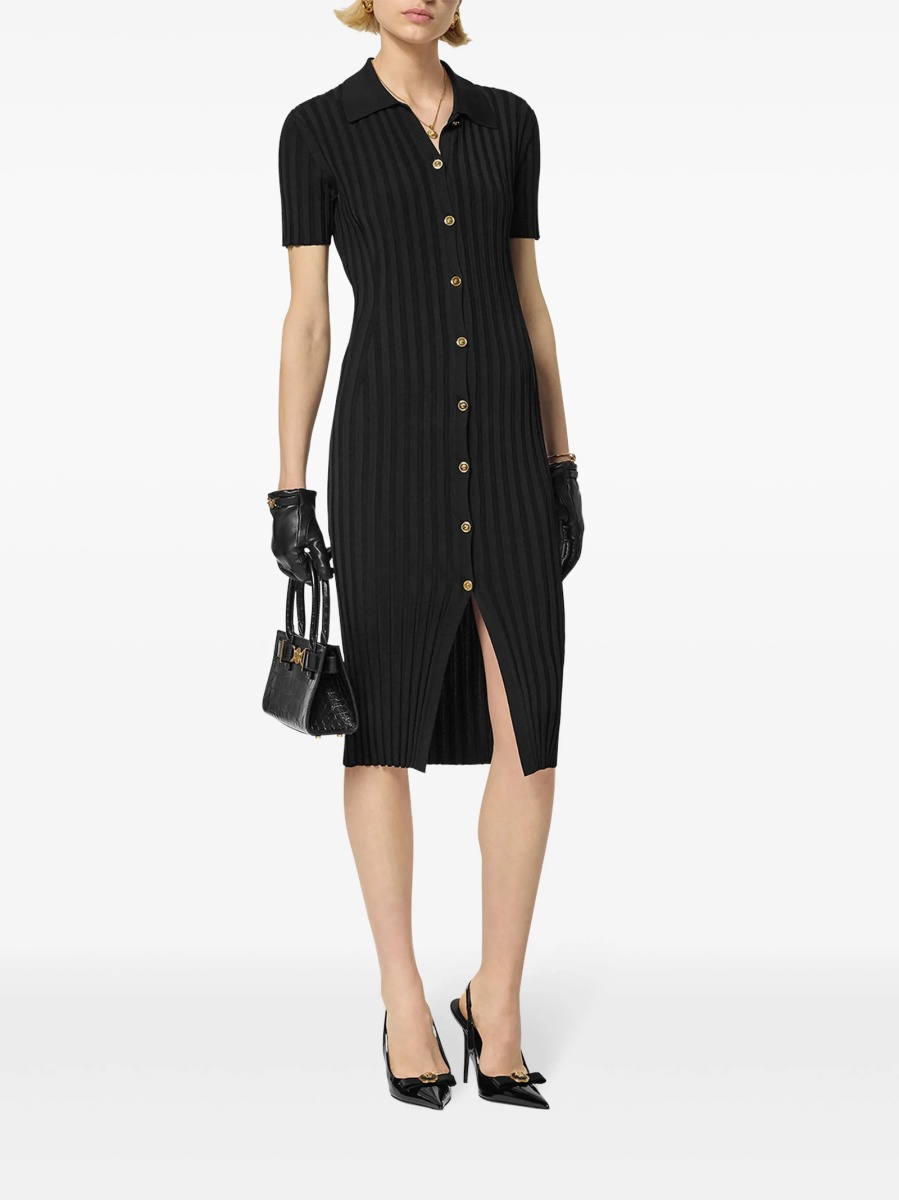 Rochie de zi Versace neagra - Img 2