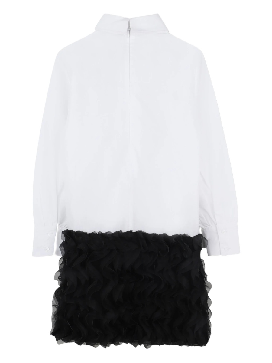 Rochie eleganta Karl Lagerfeld alba din polyester si bumbac - Img 2