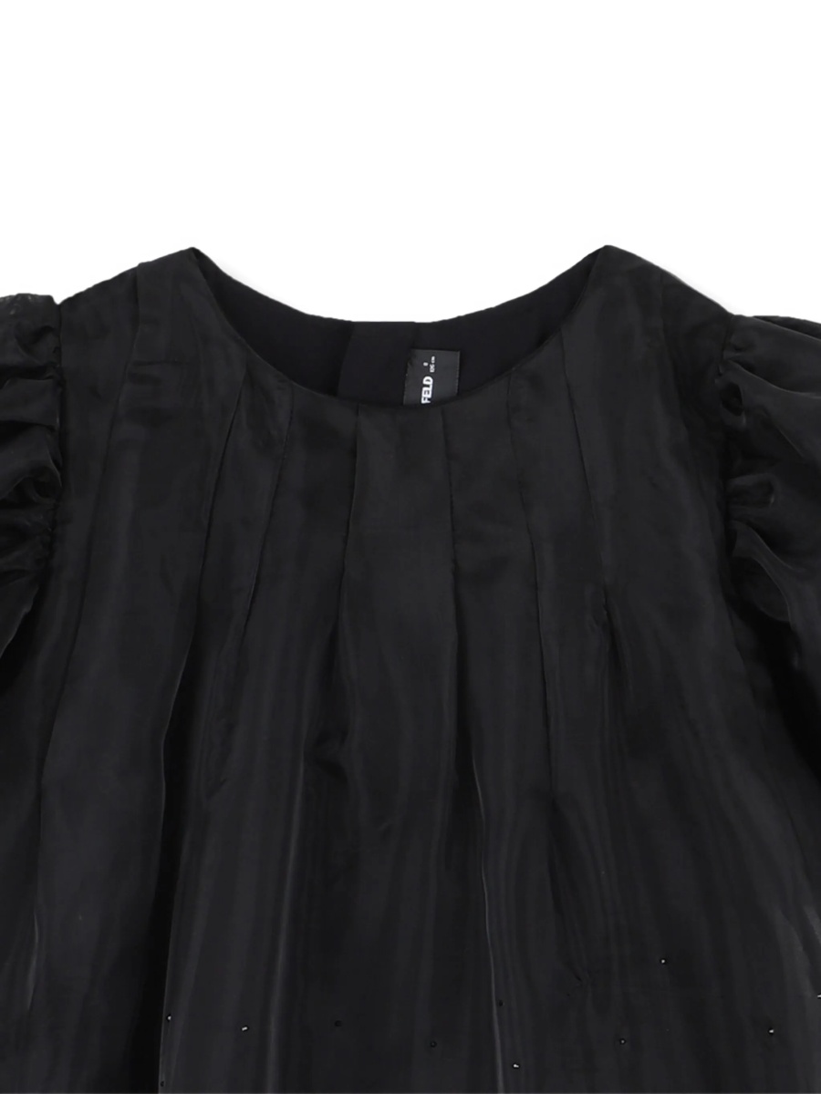 Rochie eleganta Karl Lagerfeld neagra din poliamida si polyester - Img 3