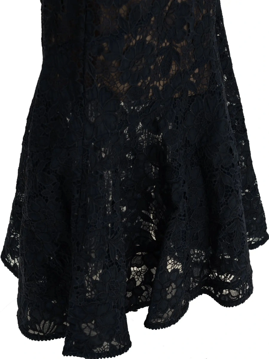 Rochie eleganta Self-Portrait albastra din dantela - Img 4