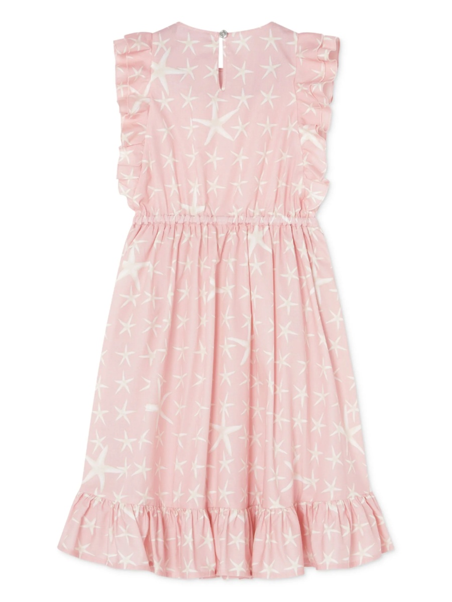 Rochie eleganta Versace roz din bumbac - Img 2