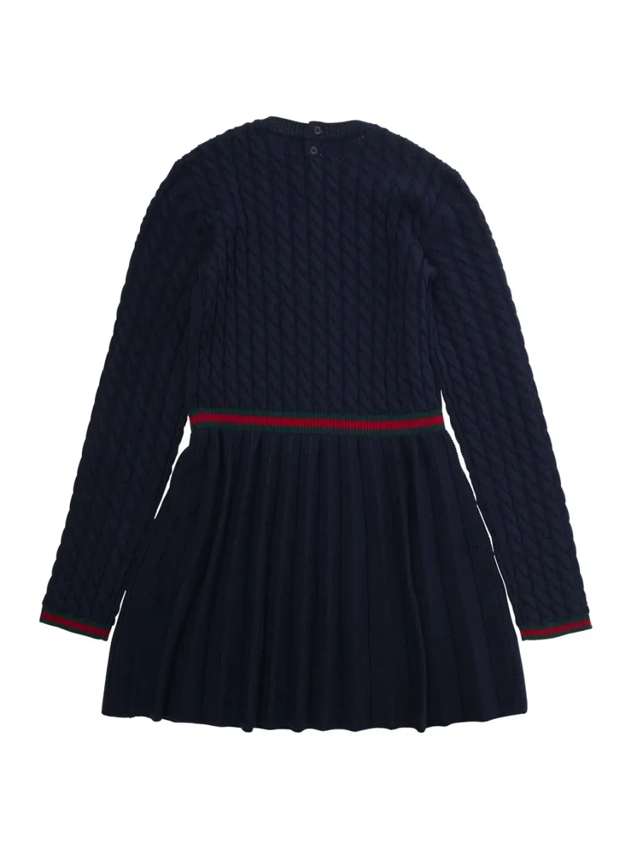 Rochie Gucci albastra din lana - Img 2