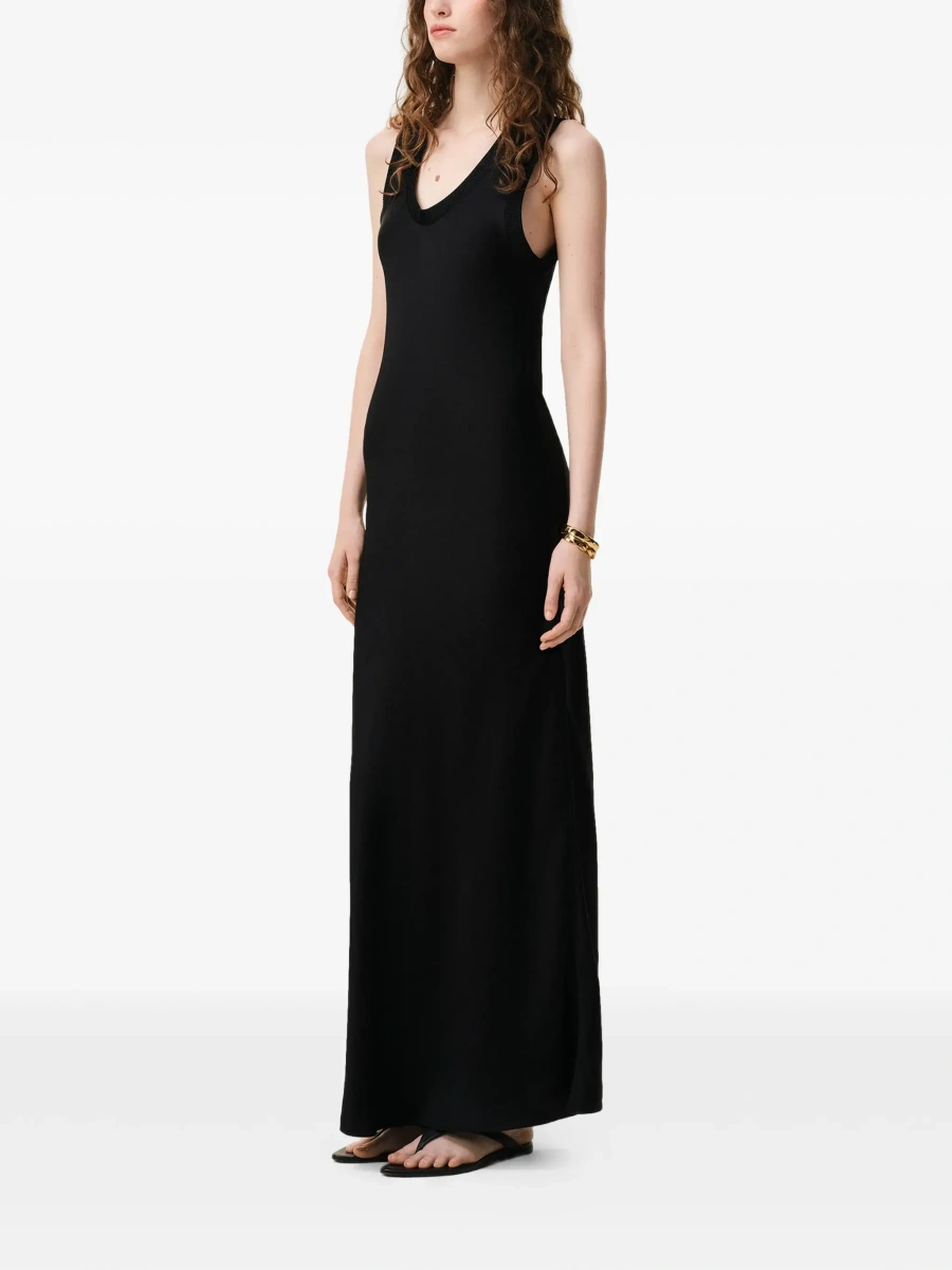 Rochie lunga AMI Paris neagra - Img 5