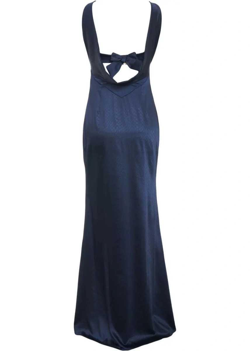 Rochie lunga Elisabetta Franchi albastra - Img 3
