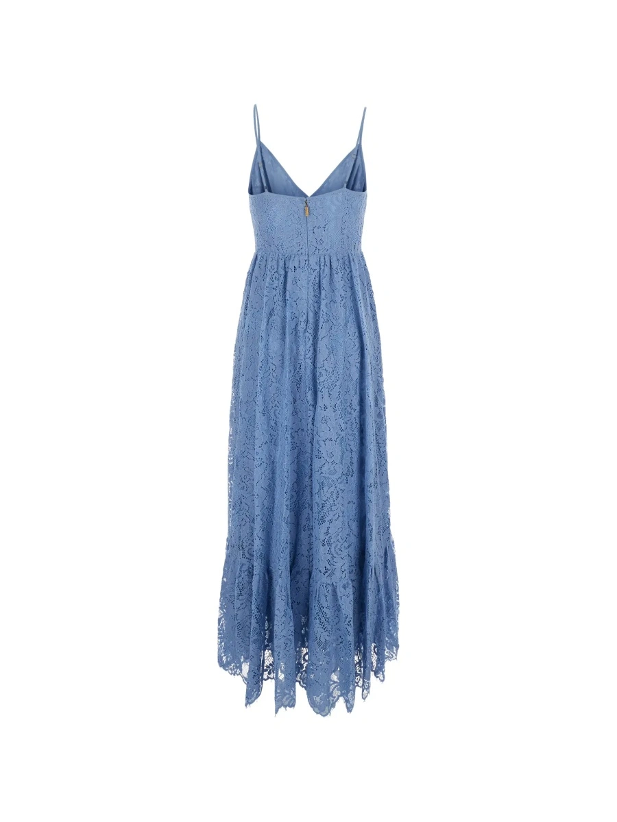 Rochie lunga Michael Kors albastra din bumbac - Img 4