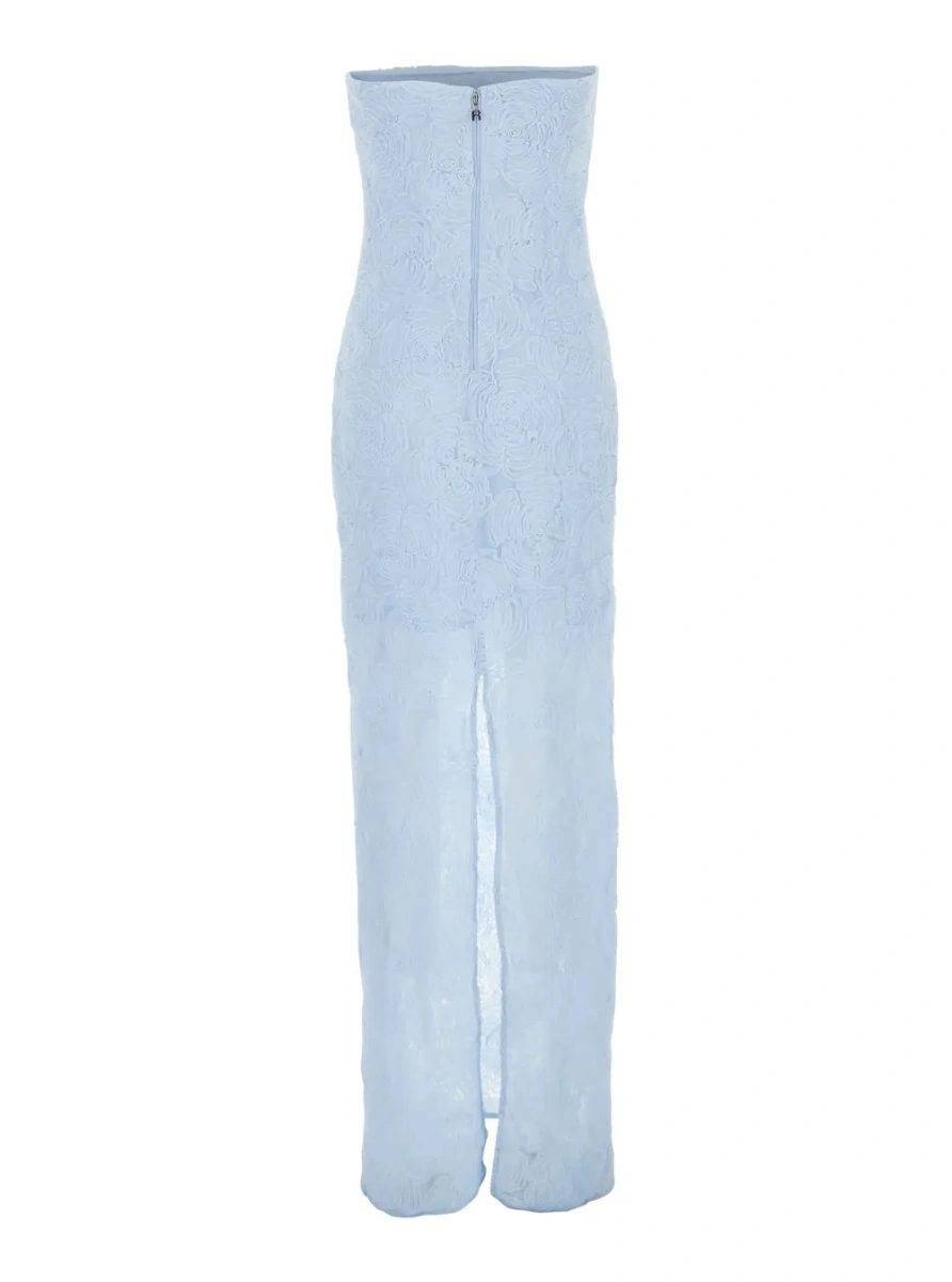 Rochie lunga ROTATE Birger Christensen albastra - Img 2