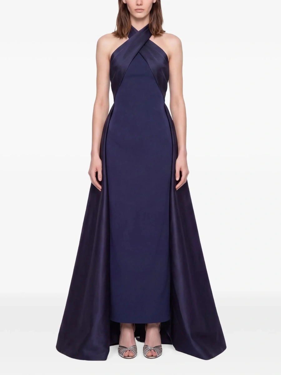 Rochie lunga SOLACE LONDON albastra 'Rumi' - Img 4
