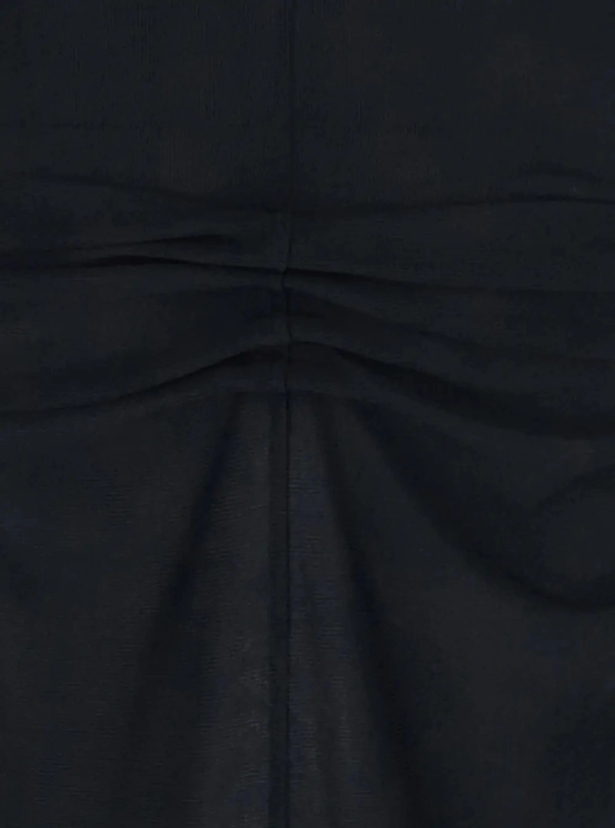 Rochie lunga THE ROW neagra din vascoza - Img 3