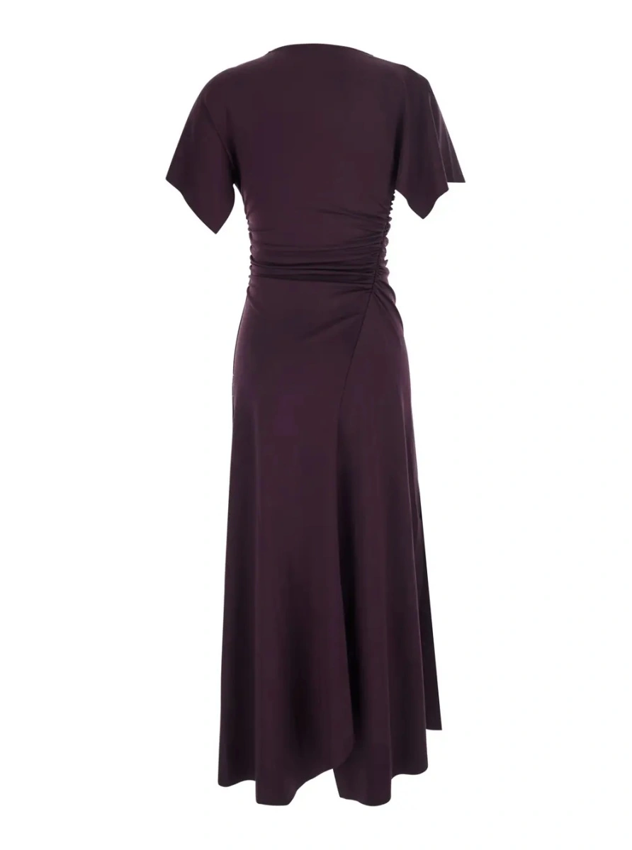 Rochie lunga Victoria Beckham mov - Img 2