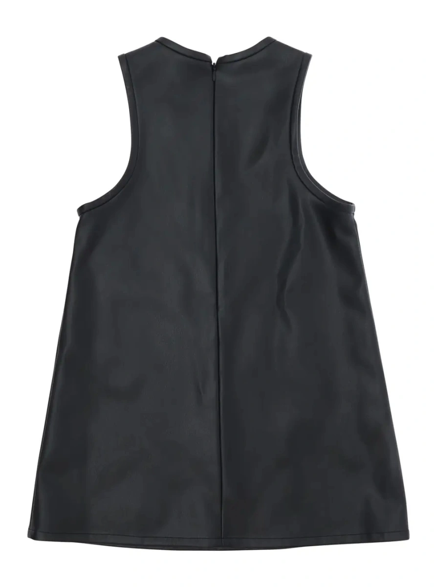 Rochie Marni neagra din piele ecologica - Img 2