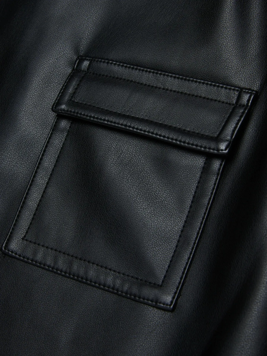Rochie Marni neagra din piele ecologica - Img 6