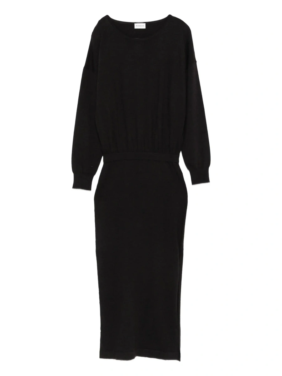 Rochie P.A.R.O.S.H. maro din lana si casmir - Img 6
