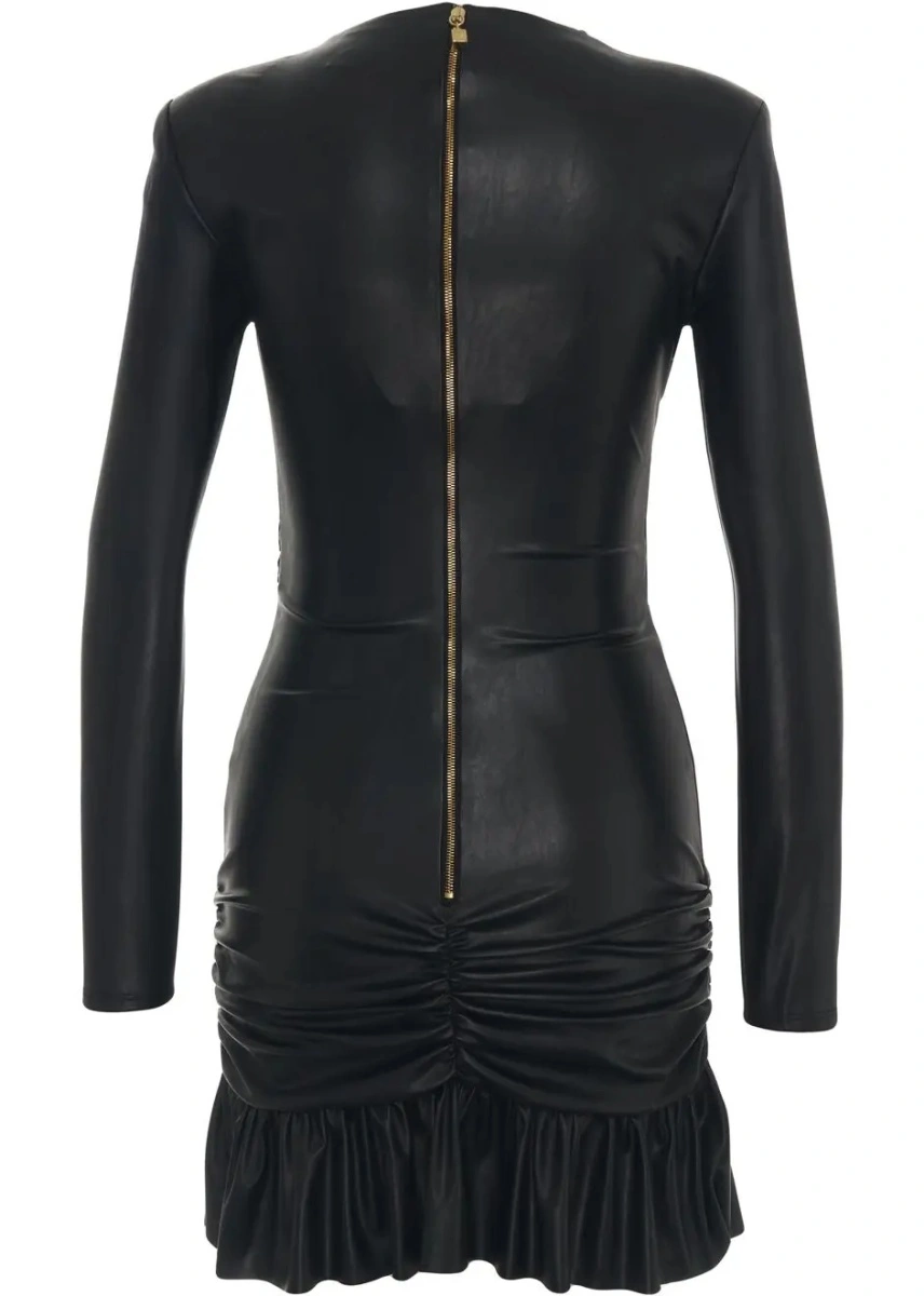 Rochie scurta Elisabetta Franchi neagra - Img 3