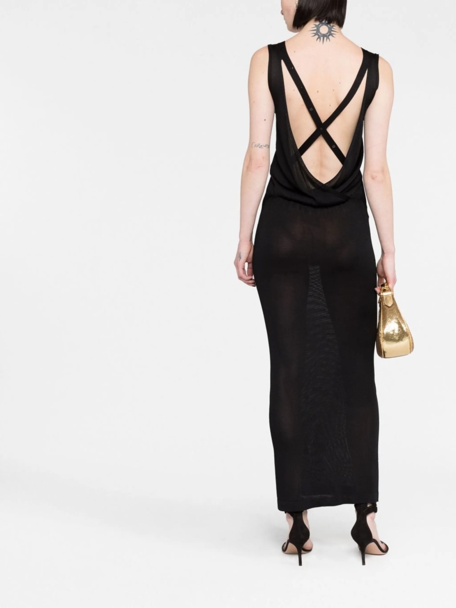 Rochie tricotata Tom Ford neagra - Img 2