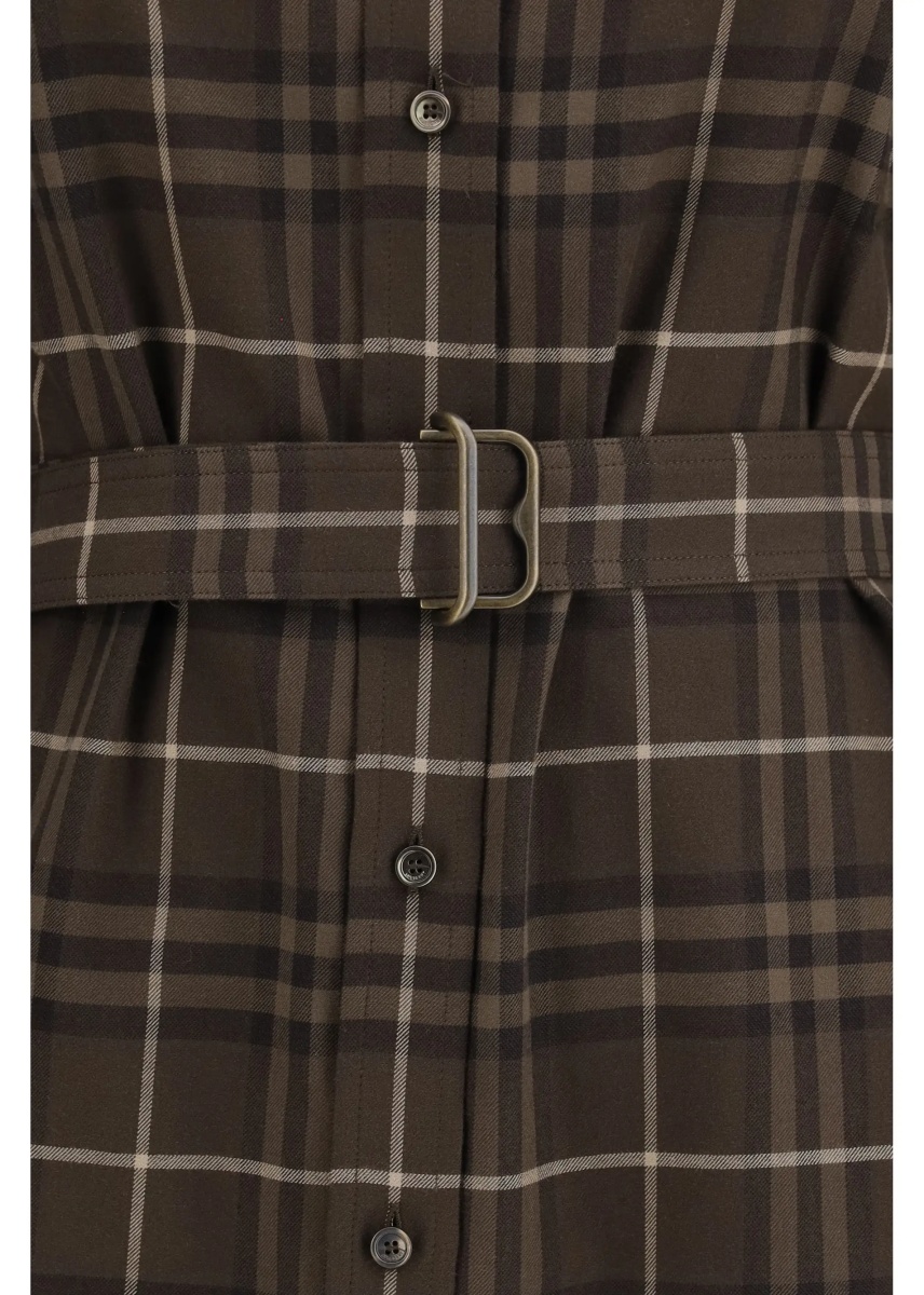Rochii Check cotton shirt Dress - Img 3