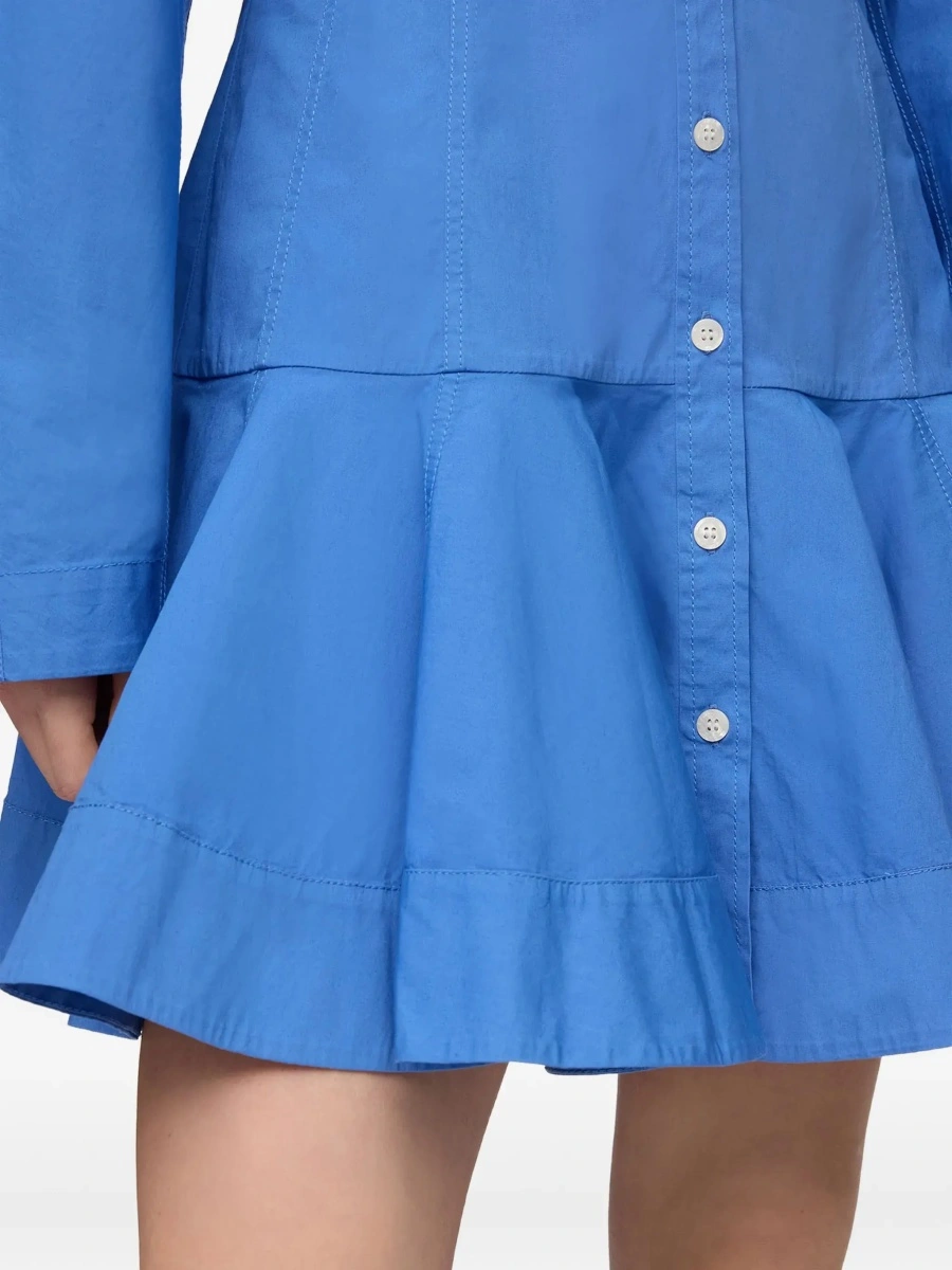 Rochii Cotton Shirt Dress with balloon skirt - Img 6