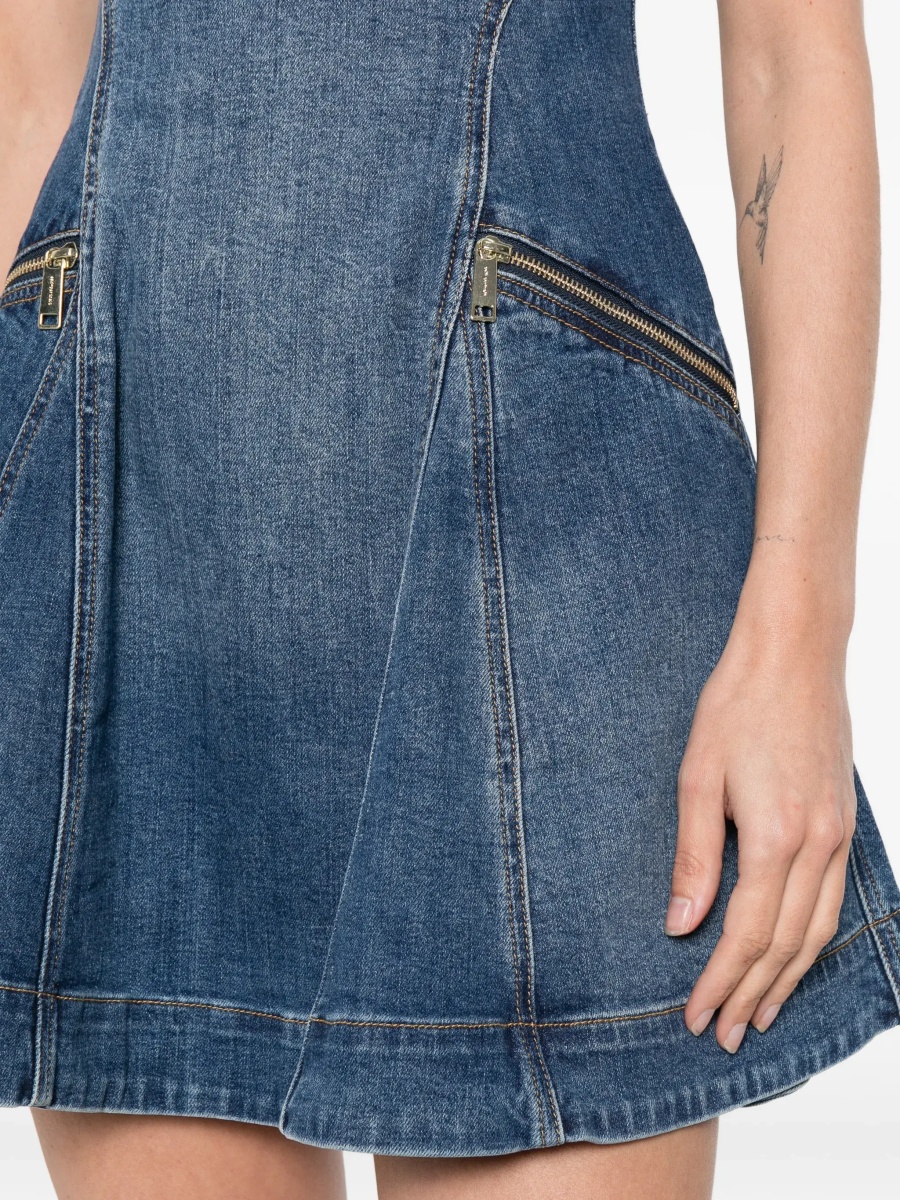 Rochii Denim flared mini Dress - Img 7