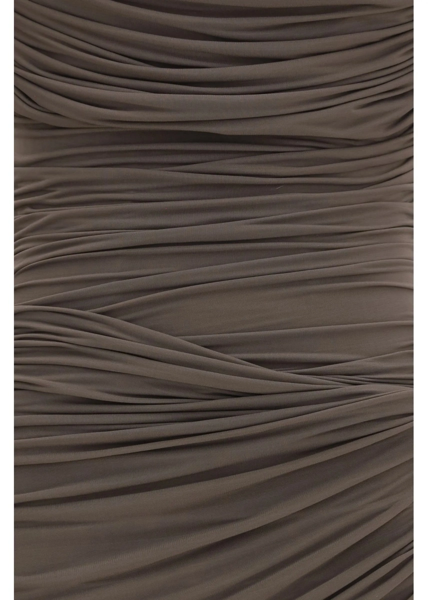 Rochii Draped high-neck Dress - Img 3