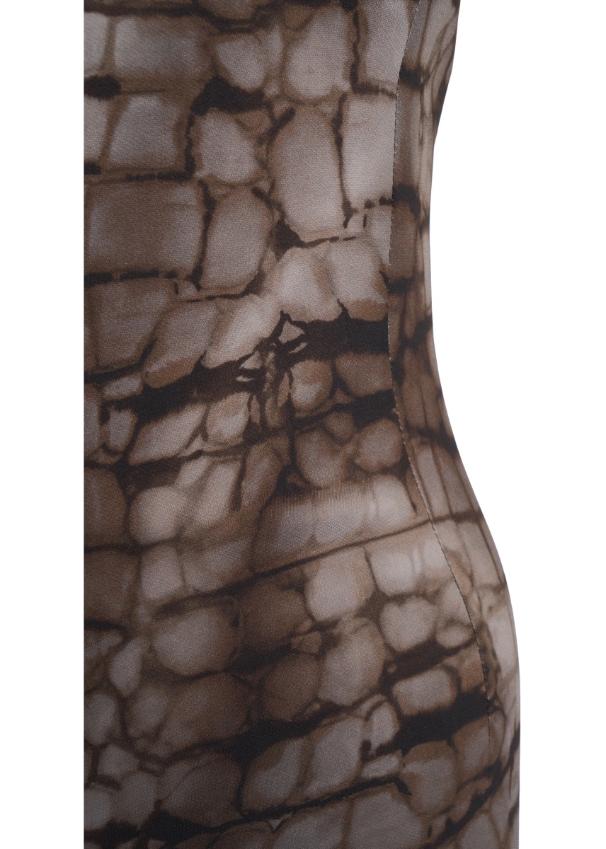 Rochii Midi dress with animal print - Img 5