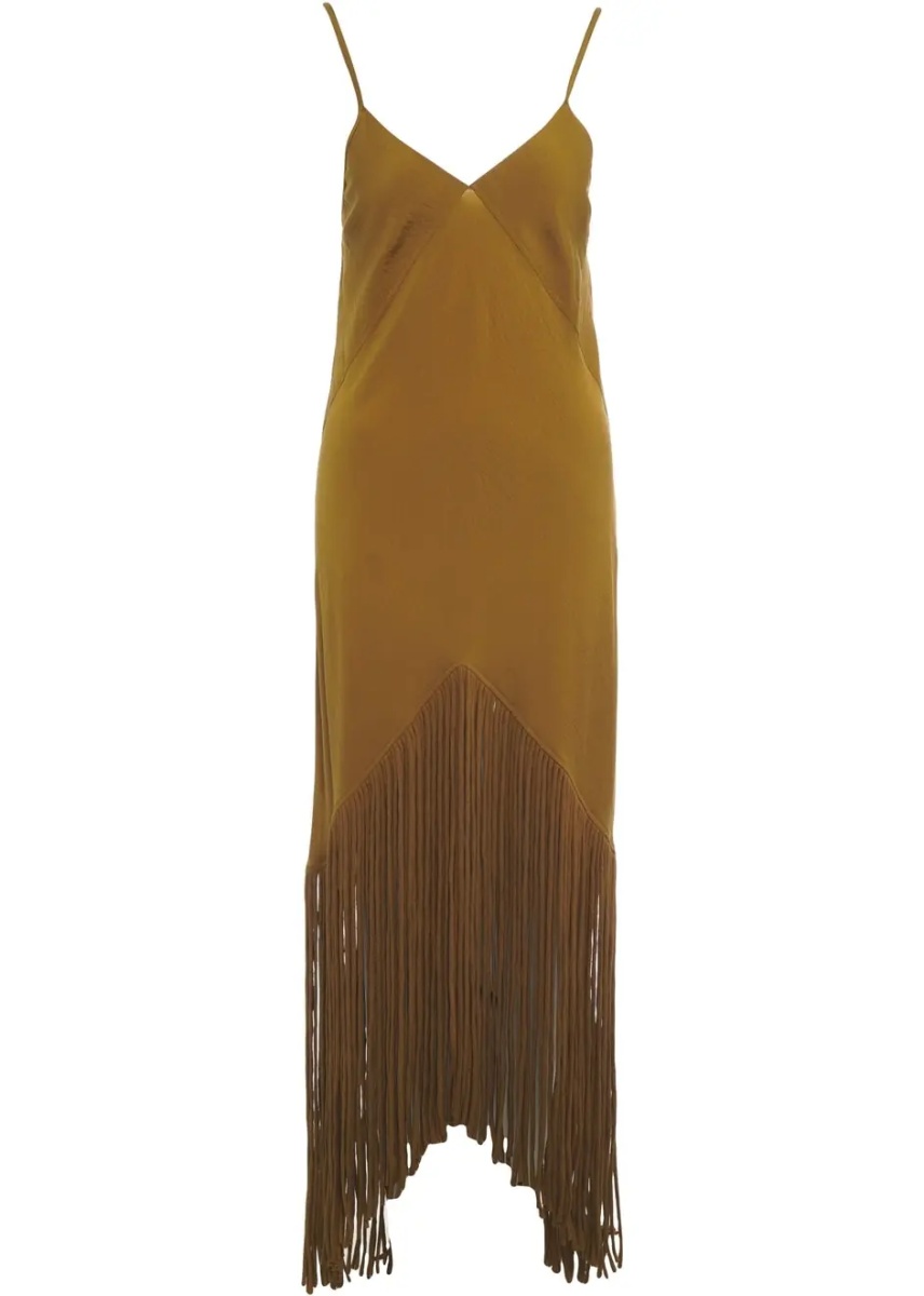 Rochii Midi dress with fringe detail 'Badia' - Img 2