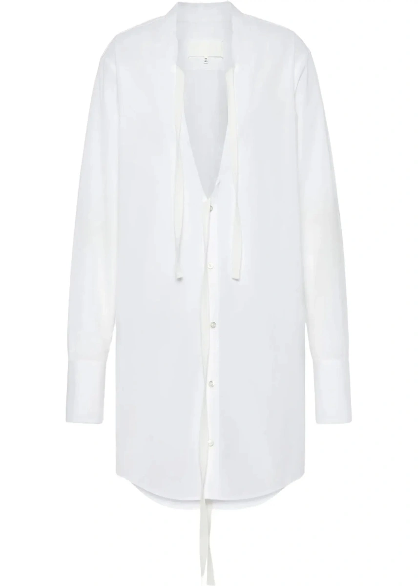Rochii Raw-edge cotton mini Dress - Img 8