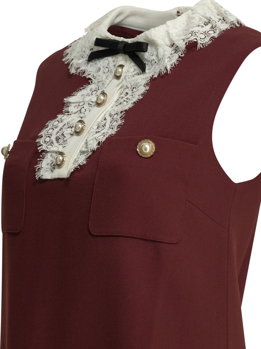 Rochii Short dress with lace detail - Img 4