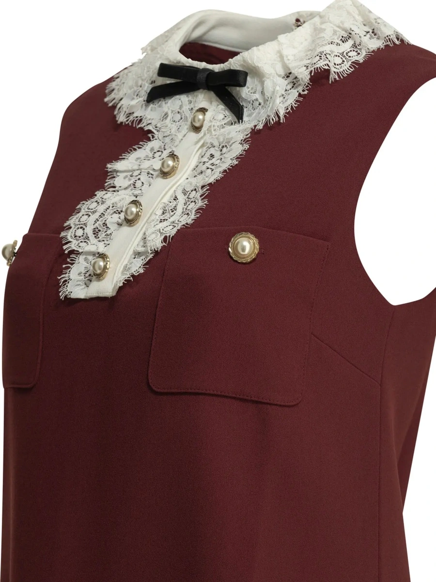 Rochii Short dress with lace detail - Img 4