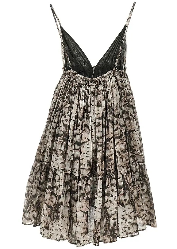 Rochii Snake-print muslin mini dress - Img 3