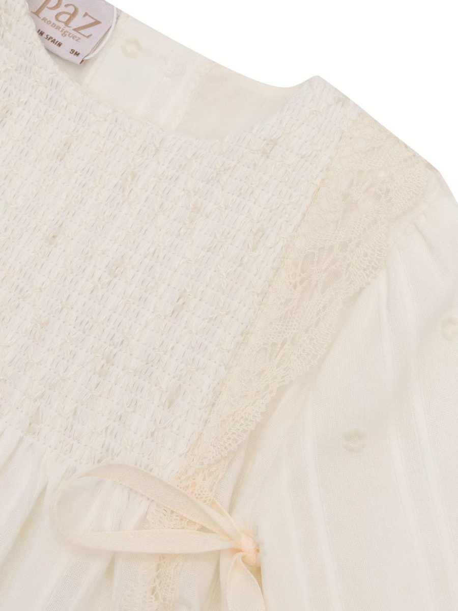 Rochii WOVEN NEWBORN LONG DRESS "PAZ OI 24-25" - Img 3