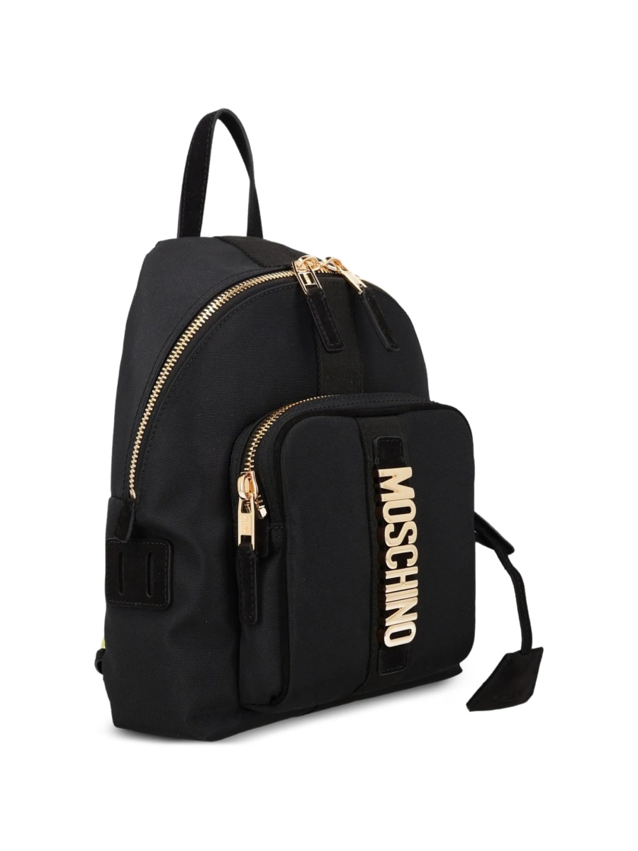 Rucsac Moschino negru din material textil - Img 3