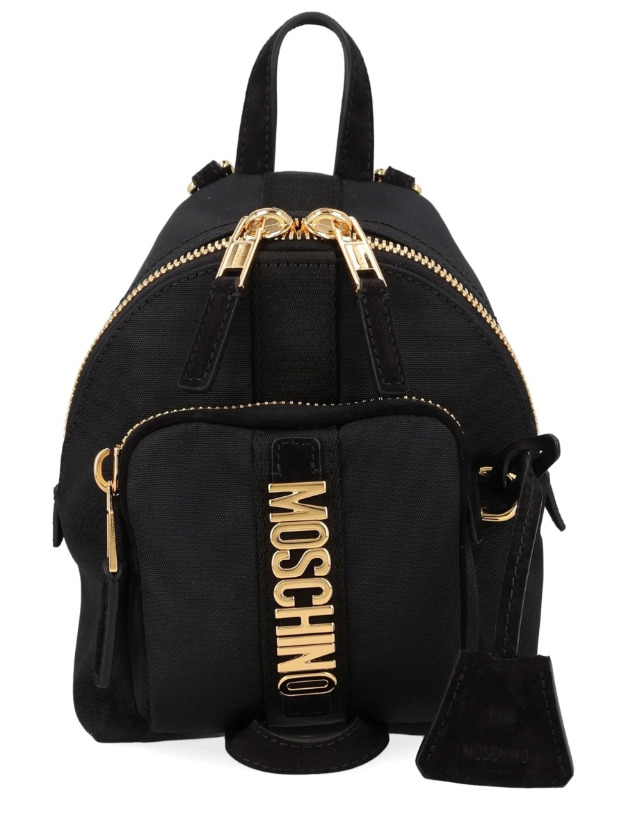 Rucsac Moschino negru din polyester si piele - Img 2