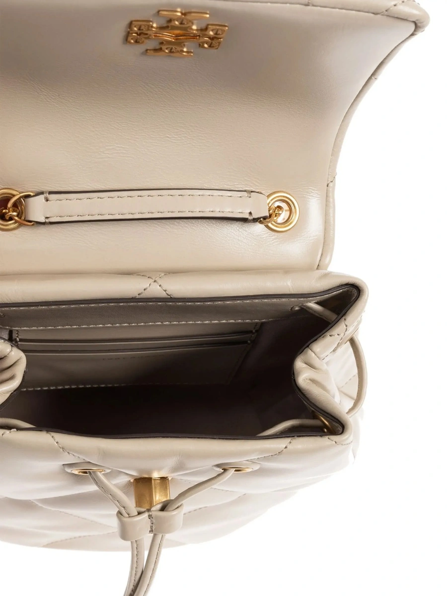 Rucsac Tory Burch bej din piele - Img 6