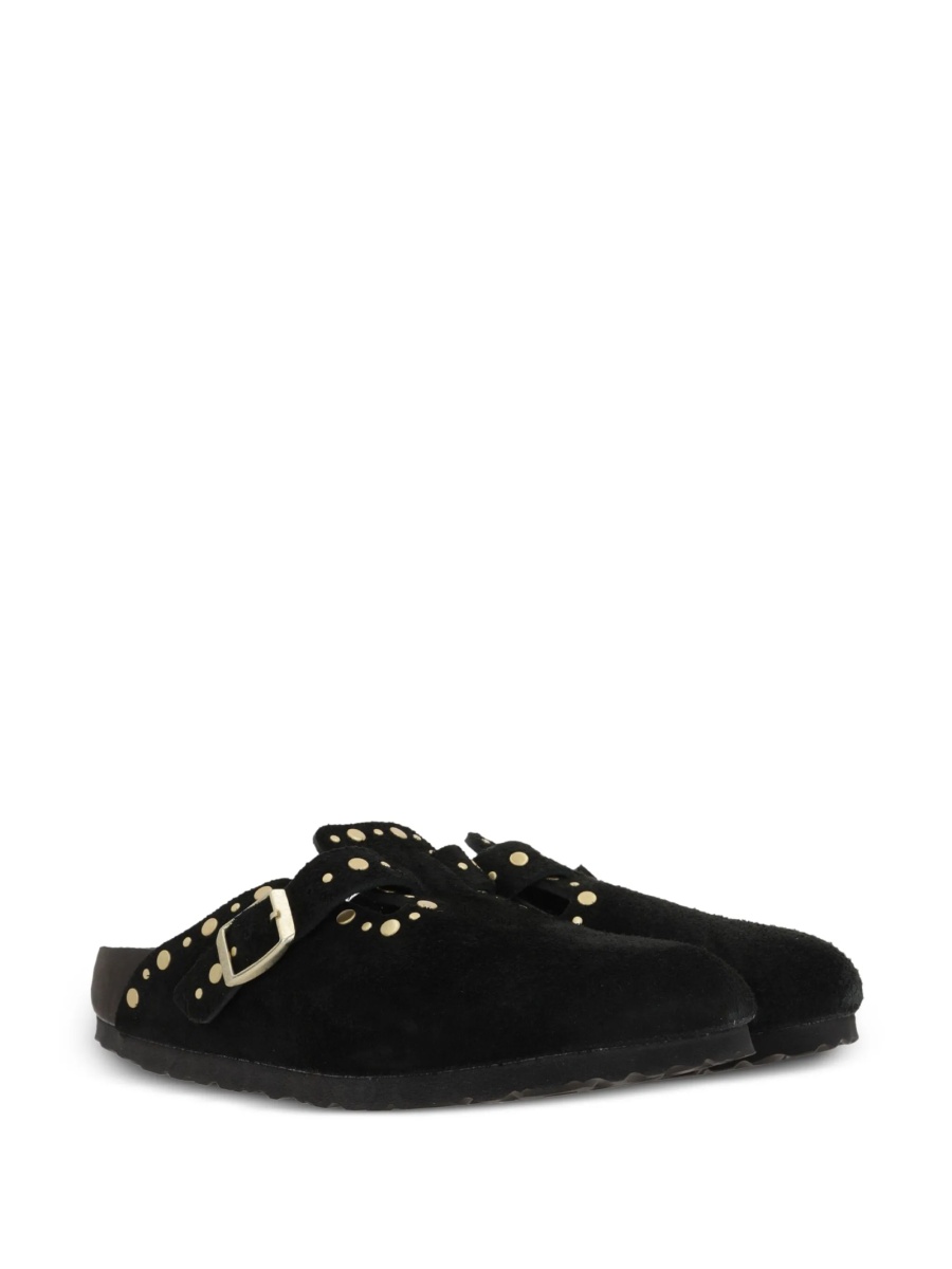 Saboti Birkenstock negri din piele intoarsa - Img 2