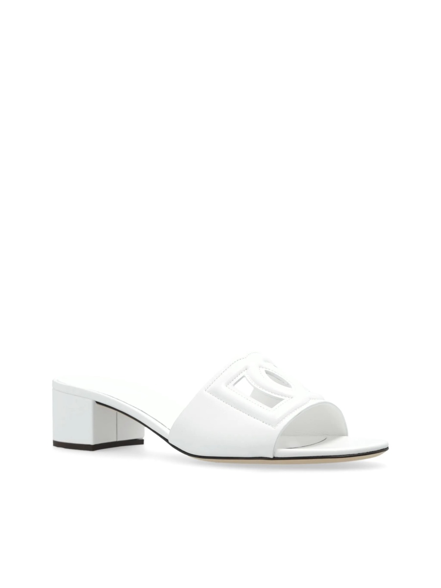 Saboti Dolce &amp; Gabbana albi din piele - Img 4
