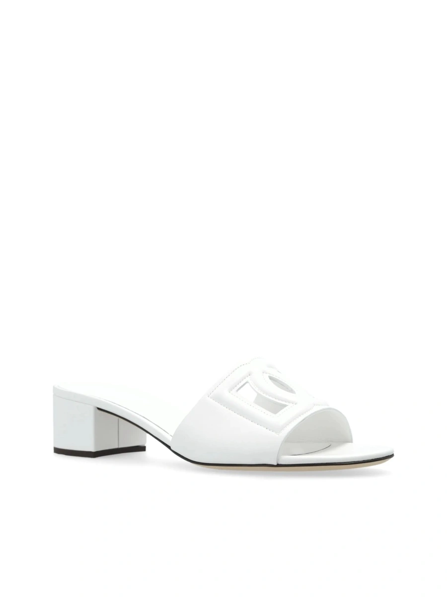 Saboti Dolce &amp; Gabbana albi din piele - Img 4
