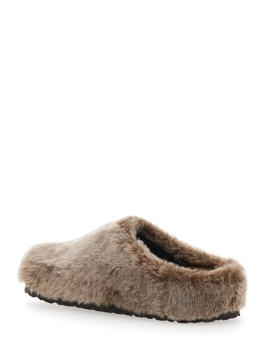 Saboti Gray Mule with Wraparound Fur Upper - Img 2