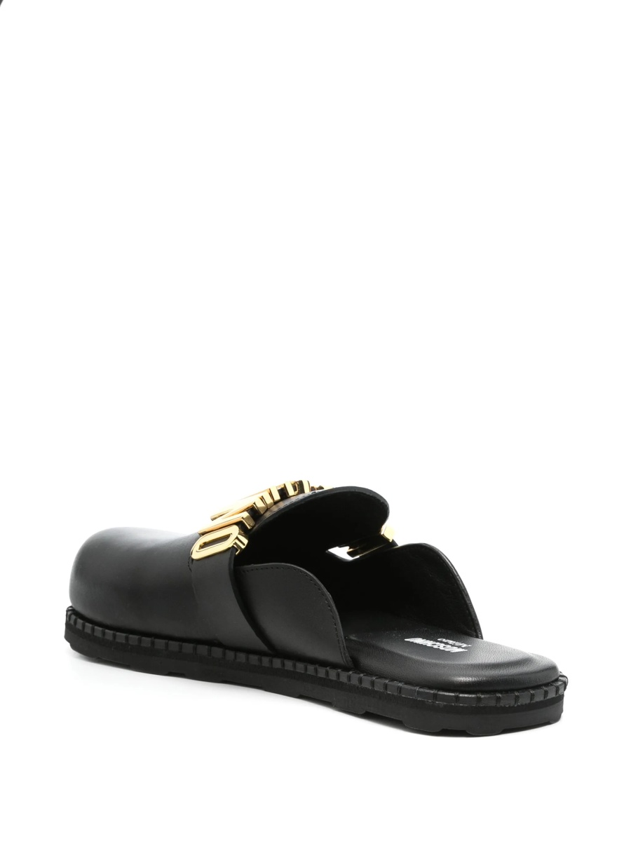 Saboti Moschino negri din piele - Img 3