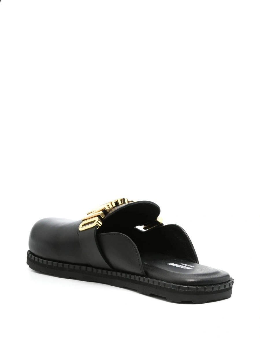 Saboti Moschino negri din piele - Img 3