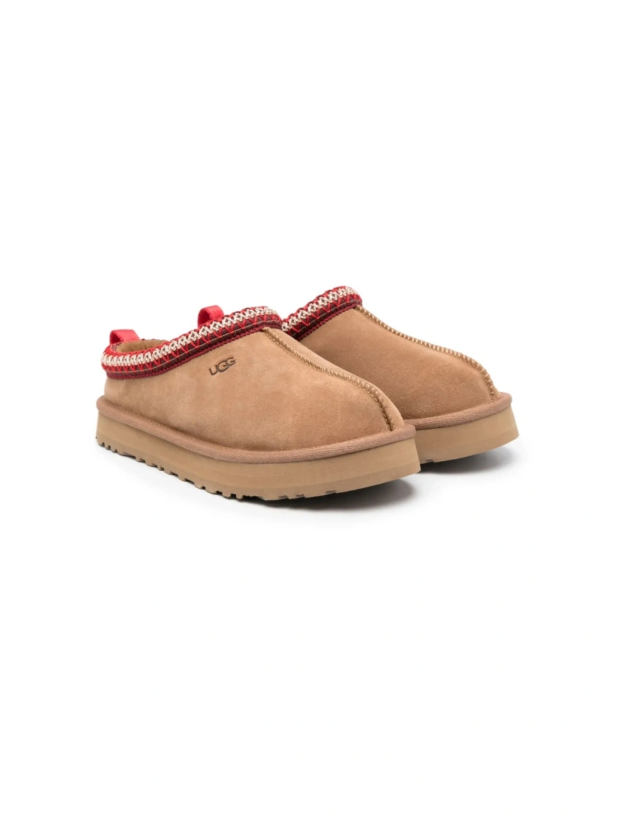 Saboti UGG Kids maro din piele intoarsa - Img 7